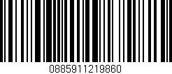 Código de barras (EAN, GTIN, SKU, ISBN): '0885911219860'