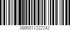 Código de barras (EAN, GTIN, SKU, ISBN): '0885911222242'