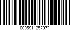 Código de barras (EAN, GTIN, SKU, ISBN): '0885911257077'