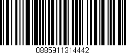 Código de barras (EAN, GTIN, SKU, ISBN): '0885911314442'