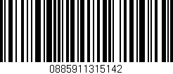 Código de barras (EAN, GTIN, SKU, ISBN): '0885911315142'