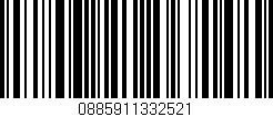 Código de barras (EAN, GTIN, SKU, ISBN): '0885911332521'