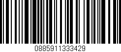 Código de barras (EAN, GTIN, SKU, ISBN): '0885911333429'