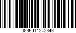 Código de barras (EAN, GTIN, SKU, ISBN): '0885911342346'