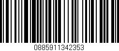 Código de barras (EAN, GTIN, SKU, ISBN): '0885911342353'