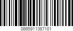 Código de barras (EAN, GTIN, SKU, ISBN): '0885911387101'