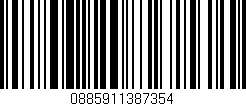 Código de barras (EAN, GTIN, SKU, ISBN): '0885911387354'