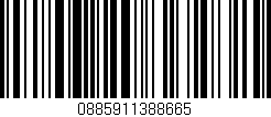 Código de barras (EAN, GTIN, SKU, ISBN): '0885911388665'