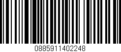 Código de barras (EAN, GTIN, SKU, ISBN): '0885911402248'