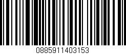 Código de barras (EAN, GTIN, SKU, ISBN): '0885911403153'