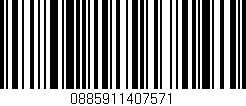 Código de barras (EAN, GTIN, SKU, ISBN): '0885911407571'