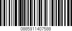 Código de barras (EAN, GTIN, SKU, ISBN): '0885911407588'