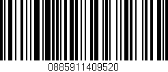 Código de barras (EAN, GTIN, SKU, ISBN): '0885911409520'