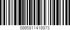 Código de barras (EAN, GTIN, SKU, ISBN): '0885911418973'