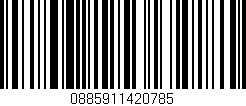 Código de barras (EAN, GTIN, SKU, ISBN): '0885911420785'