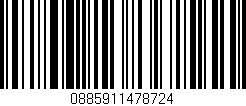 Código de barras (EAN, GTIN, SKU, ISBN): '0885911478724'