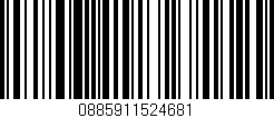 Código de barras (EAN, GTIN, SKU, ISBN): '0885911524681'