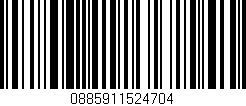 Código de barras (EAN, GTIN, SKU, ISBN): '0885911524704'