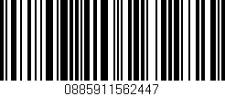 Código de barras (EAN, GTIN, SKU, ISBN): '0885911562447'