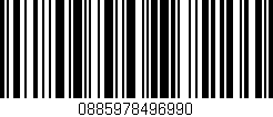 Código de barras (EAN, GTIN, SKU, ISBN): '0885978496990'