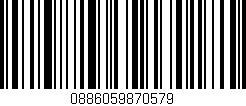 Código de barras (EAN, GTIN, SKU, ISBN): '0886059870579'