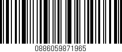 Código de barras (EAN, GTIN, SKU, ISBN): '0886059871965'