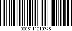 Código de barras (EAN, GTIN, SKU, ISBN): '0886111218745'