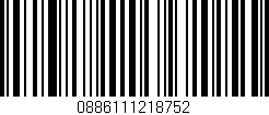 Código de barras (EAN, GTIN, SKU, ISBN): '0886111218752'