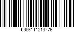 Código de barras (EAN, GTIN, SKU, ISBN): '0886111218776'