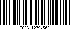 Código de barras (EAN, GTIN, SKU, ISBN): '0886112694562'