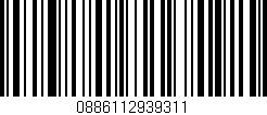 Código de barras (EAN, GTIN, SKU, ISBN): '0886112939311'