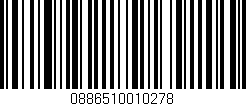 Código de barras (EAN, GTIN, SKU, ISBN): '0886510010278'