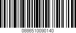 Código de barras (EAN, GTIN, SKU, ISBN): '0886510090140'