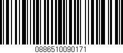 Código de barras (EAN, GTIN, SKU, ISBN): '0886510090171'