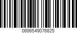 Código de barras (EAN, GTIN, SKU, ISBN): '0886549076825'