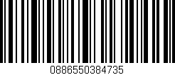Código de barras (EAN, GTIN, SKU, ISBN): '0886550384735'