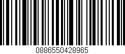 Código de barras (EAN, GTIN, SKU, ISBN): '0886550428965'