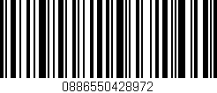 Código de barras (EAN, GTIN, SKU, ISBN): '0886550428972'