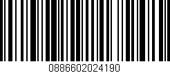 Código de barras (EAN, GTIN, SKU, ISBN): '0886602024190'