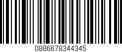 Código de barras (EAN, GTIN, SKU, ISBN): '0886678344345'
