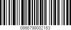Código de barras (EAN, GTIN, SKU, ISBN): '0886798002163'