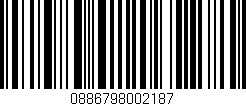 Código de barras (EAN, GTIN, SKU, ISBN): '0886798002187'