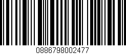 Código de barras (EAN, GTIN, SKU, ISBN): '0886798002477'