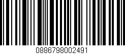Código de barras (EAN, GTIN, SKU, ISBN): '0886798002491'