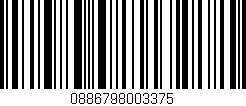 Código de barras (EAN, GTIN, SKU, ISBN): '0886798003375'