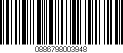 Código de barras (EAN, GTIN, SKU, ISBN): '0886798003948'