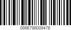 Código de barras (EAN, GTIN, SKU, ISBN): '0886798009476'