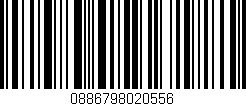 Código de barras (EAN, GTIN, SKU, ISBN): '0886798020556'