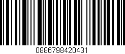Código de barras (EAN, GTIN, SKU, ISBN): '0886798420431'