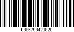 Código de barras (EAN, GTIN, SKU, ISBN): '0886798420820'